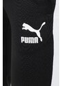 Tepláky Puma černá barva, vzorované, 530098-01