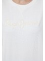 Mikina Pepe Jeans Nanettes dámská, bílá barva, s aplikací