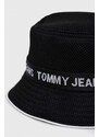 Klobouk Tommy Jeans černá barva