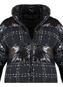 Trendyol Black Tweed Detailed Glossy Oversize Puffy Coat
