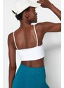 Trendyol White Medium Support/Shaping Knitted Sports Bra