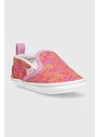 Dětské boty Vans IN Slip On V Crib ROSE MPINK růžová barva