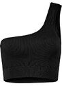 Trendyol Black Seamless/Seamless Supported/Shaping Single Shoulder Knitted Sports Bra