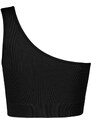 Trendyol Black Seamless/Seamless Supported/Shaping Single Shoulder Knitted Sports Bra