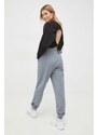 Bavlněná mikina Calvin Klein Jeans dámská, černá barva, hladká