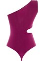 Trendyol Purple Knitted Window/Cut Out Detailed Body With Snap Snap