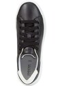 Kožené sneakers boty Geox Spherica Ec 4.1 černá barva, D35TCB 00085 C0127