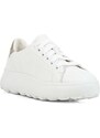 Kožené sneakers boty Geox Spherica Ec 4.1 bílá barva, D35TCB 085Y2 C0232