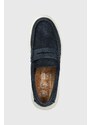 Semišové mokasíny Tommy Hilfiger TOMMY HILFIGER HYBRID LOAFER pánské, tmavomodrá barva, FM0FM04440