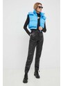Body Calvin Klein Jeans dámské, černá barva, s pologolfem