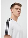 Bavlněné tričko adidas bílá barva, IC9336