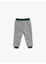 Koton Jogger Sweatpants Fox Plush Applique Detailed Tie Waist.