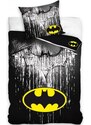 Carbotex Bavlněné ložní povlečení Batman - motiv Steel - 100% bavlna Renforcé - 70 x 90 cm + 140 x 200 cm