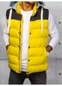 Buďchlap Trendy vesta s kapucí ve žluté barvě