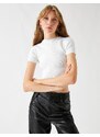 Koton Crop Knitwear Sweater Short Sleeve