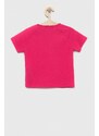 Dětské tričko Guess růžová barva