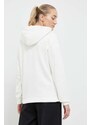 Tepláková mikina Calvin Klein Performance Essentials béžová barva, s kapucí