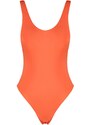 Trendyol Red Round Neck Swimwear with Low-Cut Back Regular Leg