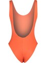Trendyol Red Round Neck Swimwear with Low-Cut Back Regular Leg