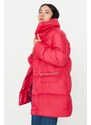 Trendyol Fuchsia Oversize Zipper Detail Puffer Coat