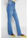 Trendyol světle modré džíny s vysokým pasem