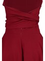 Trendyol Burgundy Strap Woven Jumpsuit