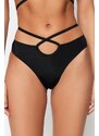 Trendyol Black Piping Regular Leg Bikini Bottom