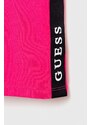 Dětské kraťasy Guess růžová barva, s aplikací