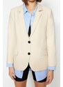 Trendyol Stone Regular Lined Woven Blazer Jacket