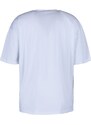 Trendyol White Oversize/Wide-Fit 100% Cotton Crew Neck City Printed T-Shirt