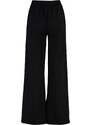 Trendyol Black Wide Leg Thin Knitted Sports Sweatpants