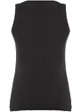 Trendyol Black Cotton, Sleeveless, Knitted Singlet