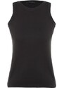 Trendyol Black Cotton, Sleeveless, Knitted Singlet