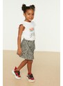 Trendyol Gray Flywheel Detailed Girl Knitted Skirt