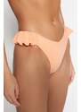 Trendyol Salmon Flounce Regular Leg Bikini Bottom