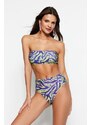 Bikini set Trendyol TBESS22BT0018/Blue-Multicolor