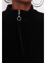 Trendyol Black High Collar Knitwear Sweater