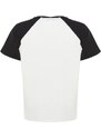 Trendyol Curve Ecru Color Block Printed Knitted T-shirt