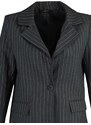 Trendyol Black Regular Lined Woven Striped Blazer Jacket