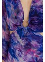Trendyol Limitovaná edice fialových vystřižených detailních šatů