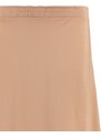 Trendyol Beige High Waist Knitted Skirt With Button Closure