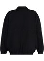 Trendyol černá oversized džínová bunda bomber na zip