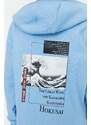 Trendyol Light Blue Great Wave Licensed Printed Boy Knitted Thick Sweatshirt