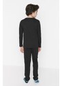 Trendyol Black Printed Boy Knitted Family Combine Pajamas Set