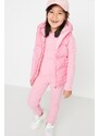 Trendyol Pink Hooded Girls' Pocket Detailed Puffer Vest