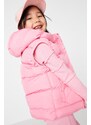 Trendyol Pink Hooded Girls' Pocket Detailed Puffer Vest