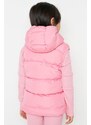 Trendyol Pink Hooded Girls' Pocket Detailed Puffer Vest