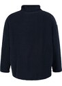 Trendyol Curve Black Stand Collar Fleece Knitted Sweatshirt with Stopper