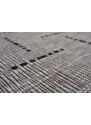 Devos koberce Kusový koberec FLOORLUX Silver/Black 20008 – na ven i na doma - 60x110 cm