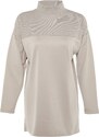 Trendyol Mink Color Blocked Knitted Tunic